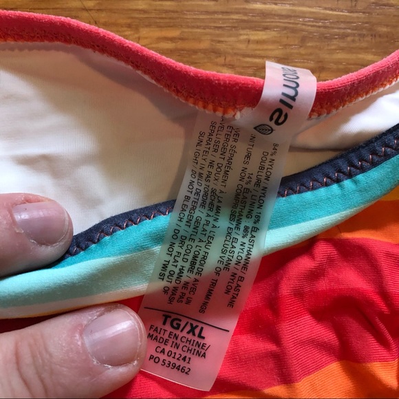 Striped Rainbow Bikini - Picture 3 of 3